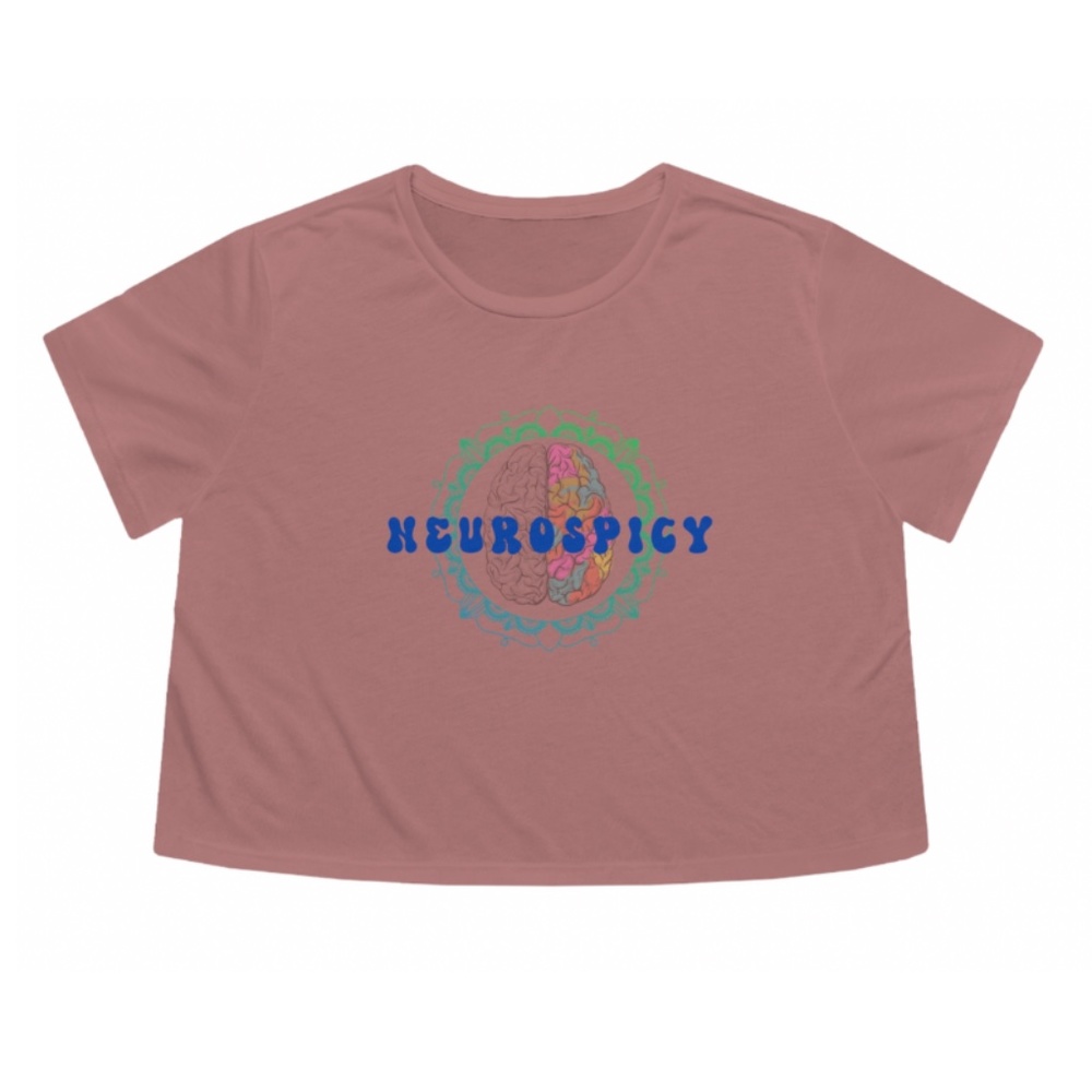 Neurospicy Flowy Cropped Tee
